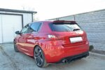 Maxton rear splitter for PEUGEOT 308 II GTI (with vertical bars)