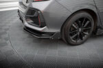 Maxton Rear Splitter V.1 (with vertical bars) + Flaps Honda Civic Sport Mk 10 Facelift