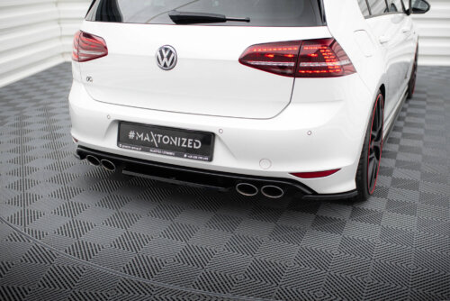 Maxton rear splitter for VW GOLF VII R (with vertical bars)
