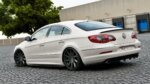 Maxton rear splitter for VW Passat CC R36 RLINE (Preface) (with vertical bars)