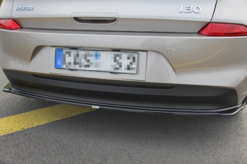 Maxton Rear Splitter (WITHOUT VERTICAL BARS) HYUNDAI I30 MK3 HATCHBACK