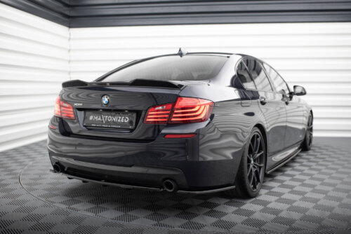 Maxton rear splitter for BMW 5 M-Pack Sedan/Touring F10/F11 (fits two single exhaust ends)