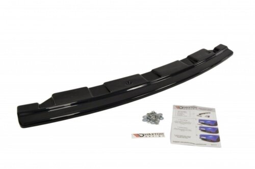 Maxton rear splitter for BMW 5 M-Pack Sedan/Touring F10/F11 - without vertical bars (fits two single exhaust ends)