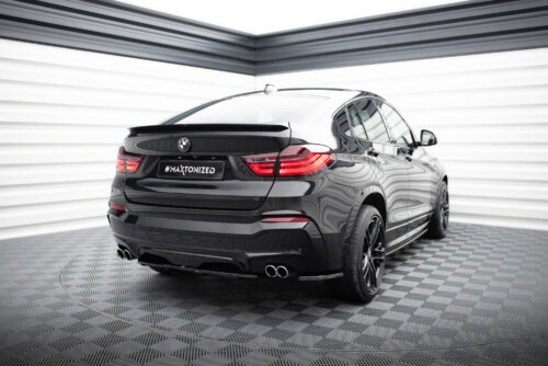 Maxton rear splitter for BMW X4 M-PACK (with a vertical bar)
