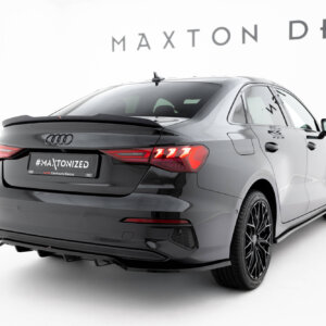 Maxton rear splitter (with vertical bars) for Audi A3 Sedan 8Y