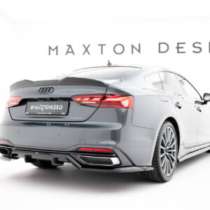 Maxton rear splitter (with vertical bars) for Audi A5 F5 Facelift