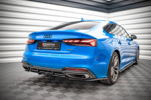 Maxton rear splitter (with vertical bars) for Audi A5 S-Line F5 Facelift