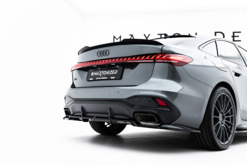 Maxton rear splitter (with vertical bars) for Audi A5 S-Line Sedan / Avant B10