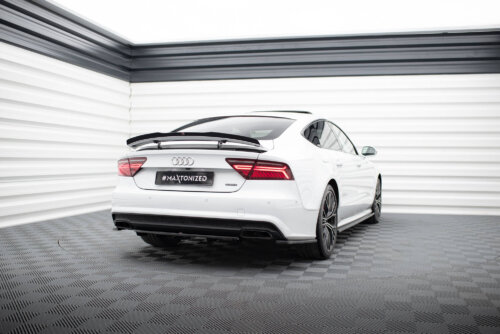 Maxton rear splitter (with vertical bars) for Audi A7 S-Line C7 Facelift