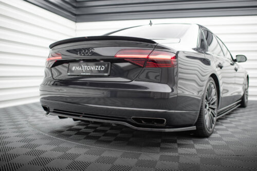 Maxton rear splitter (with vertical bars) for Audi A8 D4 Facelift