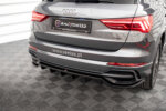 Maxton rear splitter (with vertical bars) for Audi Q3 S-Line SUV F3