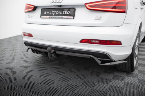 Maxton stražnji splitter (with vertical bars) za Audi Q3 S-line 8U