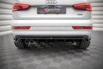 Maxton rear splitter (with vertical bars) for Audi Q3 Sport 8U Facelift