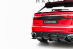 Maxton rear splitter (with vertical bars) for Audi RSQ8 Mk1 Facelift