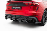 Maxton rear splitter (with vertical bars) for Audi RSQ8 Mk1 Facelift