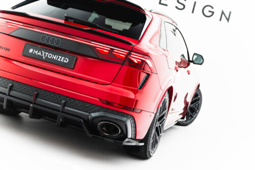 Maxton rear splitter (with vertical bars) for Audi RSQ8 Mk1 Facelift