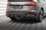 Maxton stražnji splitter (with vertical bars) za Audi SQ5 / Q5 S-Line Sportback Mk2 Facelift