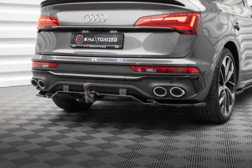 Maxton stražnji splitter (with vertical bars) za Audi SQ5 / Q5 S-Line Sportback Mk2 Facelift