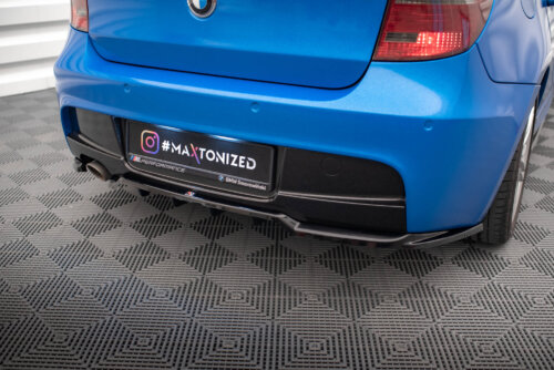 Maxton rear splitter (with vertical bars) for BMW 1 M-Pack E87 Facelift