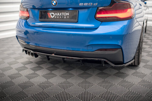 Maxton rear splitter (with vertical bars) for BMW 2 M-Pack F22