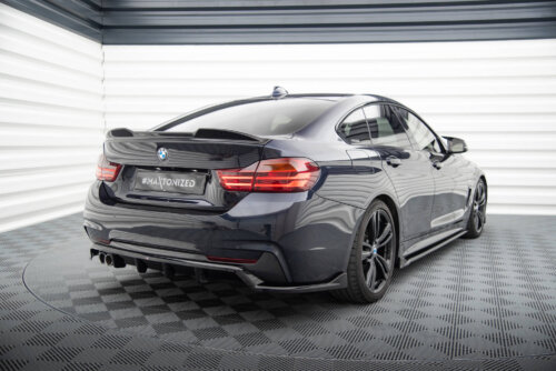 Maxton rear splitter (with vertical bars) for BMW 4 Coupe / Gran Coupe / Cabrio M-Pack F32 / F36 / F33