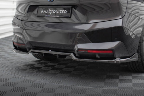 Maxton rear splitter (with vertical bars) for BMW iX M-Pack i20