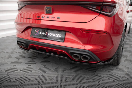 Maxton rear splitter (with vertical bars) for Cupra Leon Hatchback Mk1