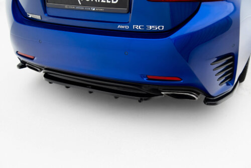 Maxton rear splitter (with vertical bars) for Lexus Rc Mk1