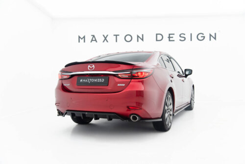 Maxton rear splitter (with vertical bars) for Mazda 6 Sedan Mk3 Facelift