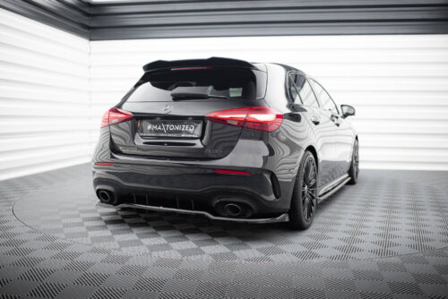 Maxton rear splitter (with vertical bars) for Mercedes-AMG A35 Hatchback W177