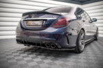 Maxton rear splitter (with vertical bars) for Mercedes-AMG C 43 Sedan W205 Facelift