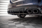 Maxton rear splitter (with vertical bars) for Mercedes-AMG C 43 Sedan W205 Facelift