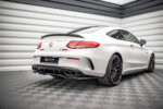Maxton rear splitter (with vertical bars) for Mercedes-AMG C 63AMG Coupe AMG Aero Pack C205 Facelift