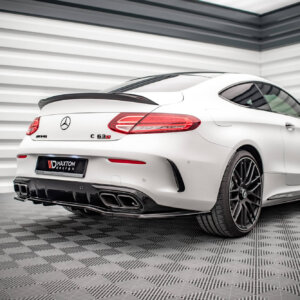 Maxton stražnji splitter (s vertikalnim šipkama) za Mercedes-AMG C 63AMG Coupe AMG Aero Pack C205 Facelift