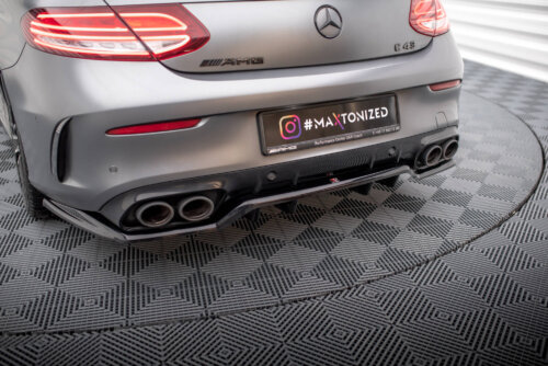 Maxton rear splitter (with vertical bars) for Mercedes-AMG C43 Coupe / Cabrio C205 Facelift / A205 Facelift