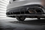 Maxton rear splitter (with vertical bars) for Mercedes-AMG C63 Sedan / Estate W205 Facelift