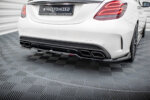 Maxton stražnji splitter (s vertikalnim šipkama) za Mercedes-AMG C63 Sedan / Estate W205 / S205