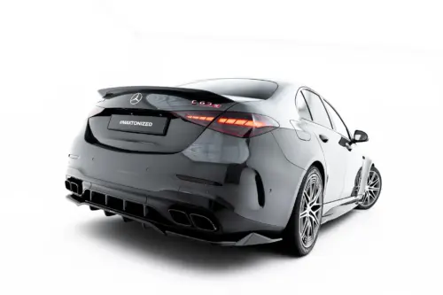 Maxton rear splitter (with vertical bars) for Mercedes-AMG C63 Sedan / Estate W206 / S206