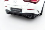 Maxton rear splitter (with vertical bars) for Mercedes-AMG CLA 35 / 45 Coupe / Shooting Brake C118 Facelift / X118 Facelift