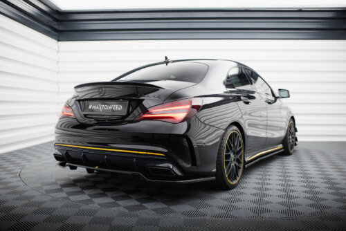 Maxton rear splitter (with vertical bars) for Mercedes-AMG CLA 45 C117 Facelift