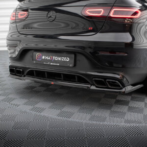 Maxton stražnji splitter (s vertikalnim šipkama) za Mercedes-AMG GLC 63 Coupe C253 Facelift