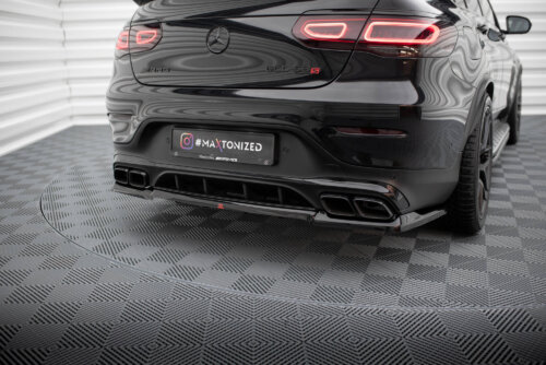 Maxton rear splitter (with vertical bars) for Mercedes-AMG GLC 63 Coupe C253 Facelift