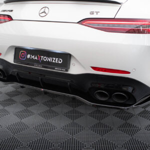 Maxton stražnji splitter (s vertikalnim šipkama) za Mercedes-AMG GT 43 4 Door Coupe V8 Styling Package X290