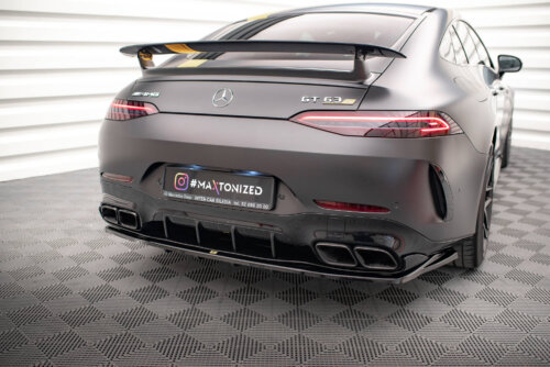 Maxton rear splitter (with vertical bars) for Mercedes-AMG GT 63S 4 Door Coupe Aero X290
