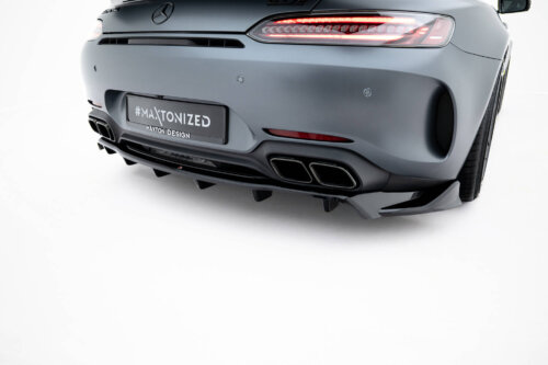 Maxton rear splitter (with vertical bars) for Mercedes-AMG GT C C190 Facelift