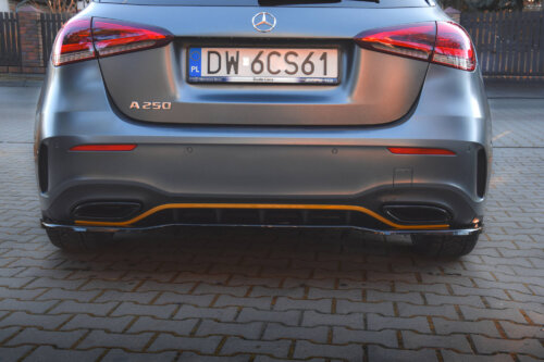 Maxton rear splitter (with vertical bars) for Mercedes-Benz A Hatchback AMG Line W177