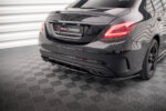 Maxton rear splitter (with vertical bars) for Mercedes-Benz C AMG-Line W205 Facelift