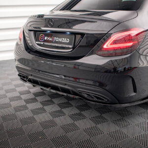 Maxton stražnji splitter (s vertikalnim šipkama) za Mercedes-Benz C AMG-Line W205 Facelift