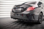 Maxton rear splitter (with vertical bars) for Mercedes-Benz C AMG-Line W205 Facelift