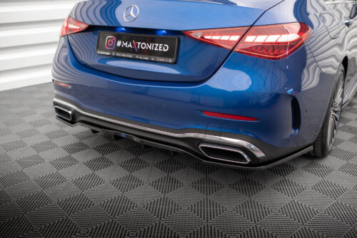 Maxton rear splitter (with vertical bars) for Mercedes-Benz C AMG-Line W206